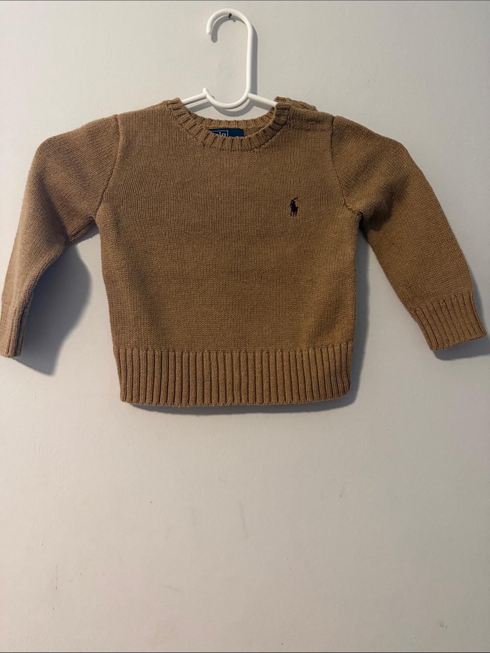 Polo by Ralph Lauren Tan Knit Crewneck Sweater
